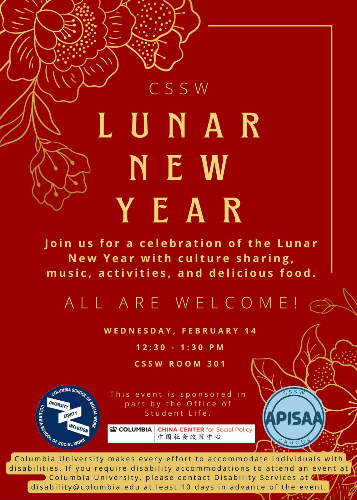 CSSW 2024 Lunar New Year Celebration Columbia China Center for